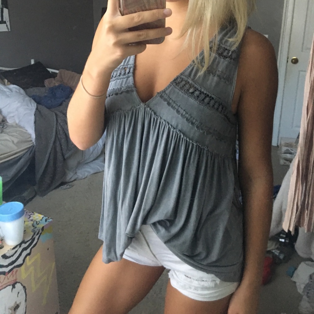 Grey Sleeveless Top SOLD